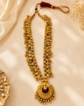 Kolhapuri Saaj Long Necklace with Pendant – Matte Finish