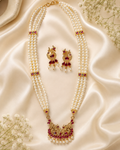 Mayura Rani Pink Pearl Necklace Set