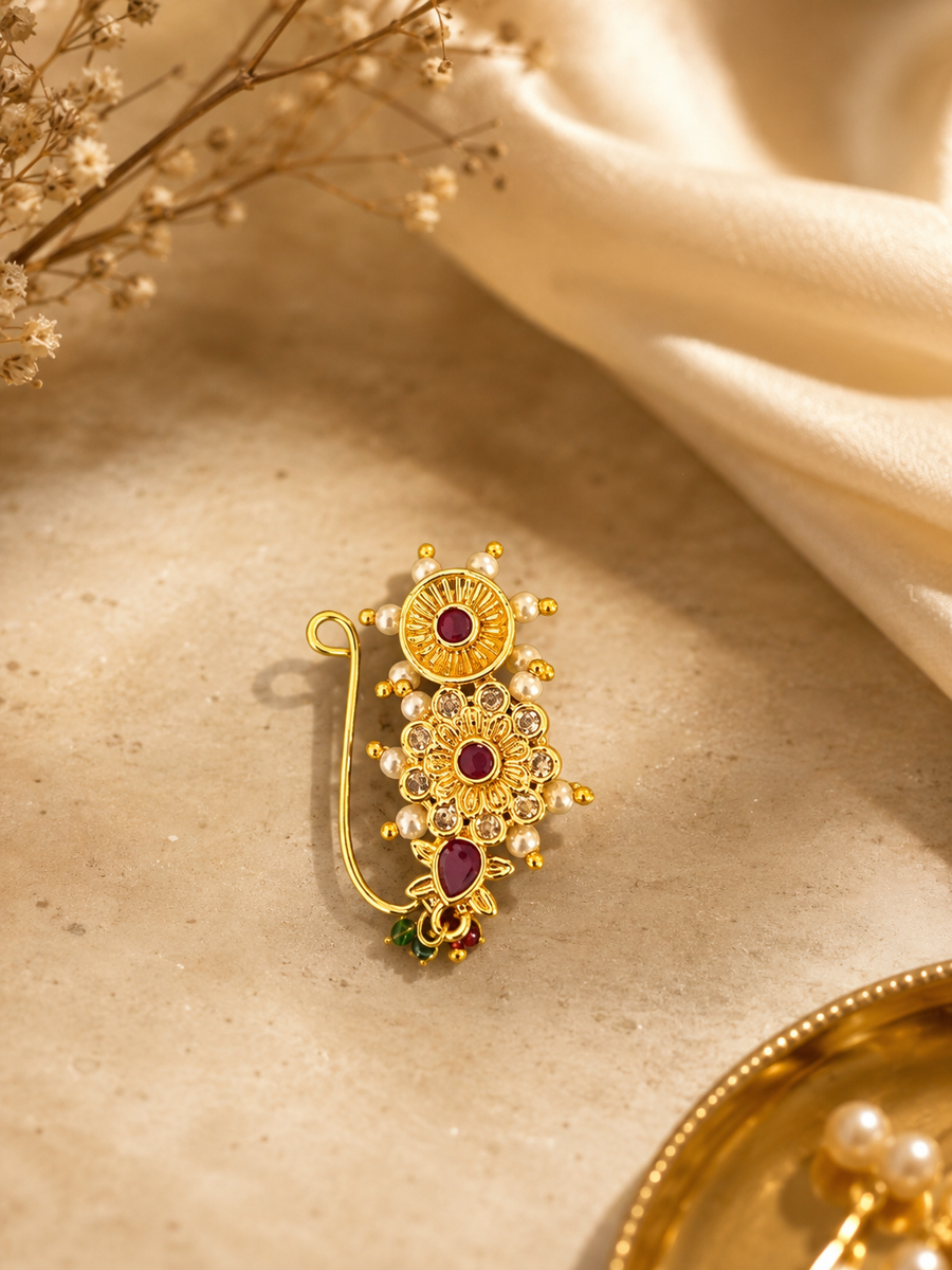 Mohini Ruby Pearl Press-on Nath
